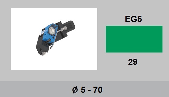 5 EG5 Тип EG5 Обработка контуров, галтелей и канавок, Ø ≥ 8.5 мм